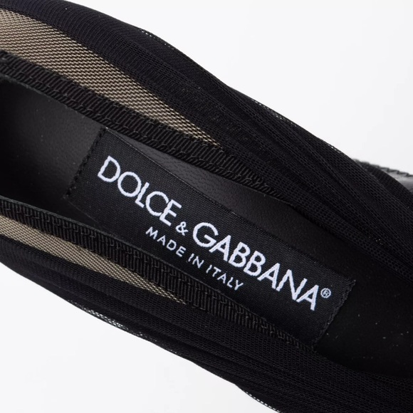 KIM DOLCE&GABBANA Stretch tulle ankle boots $975 - Picture 8 of 15